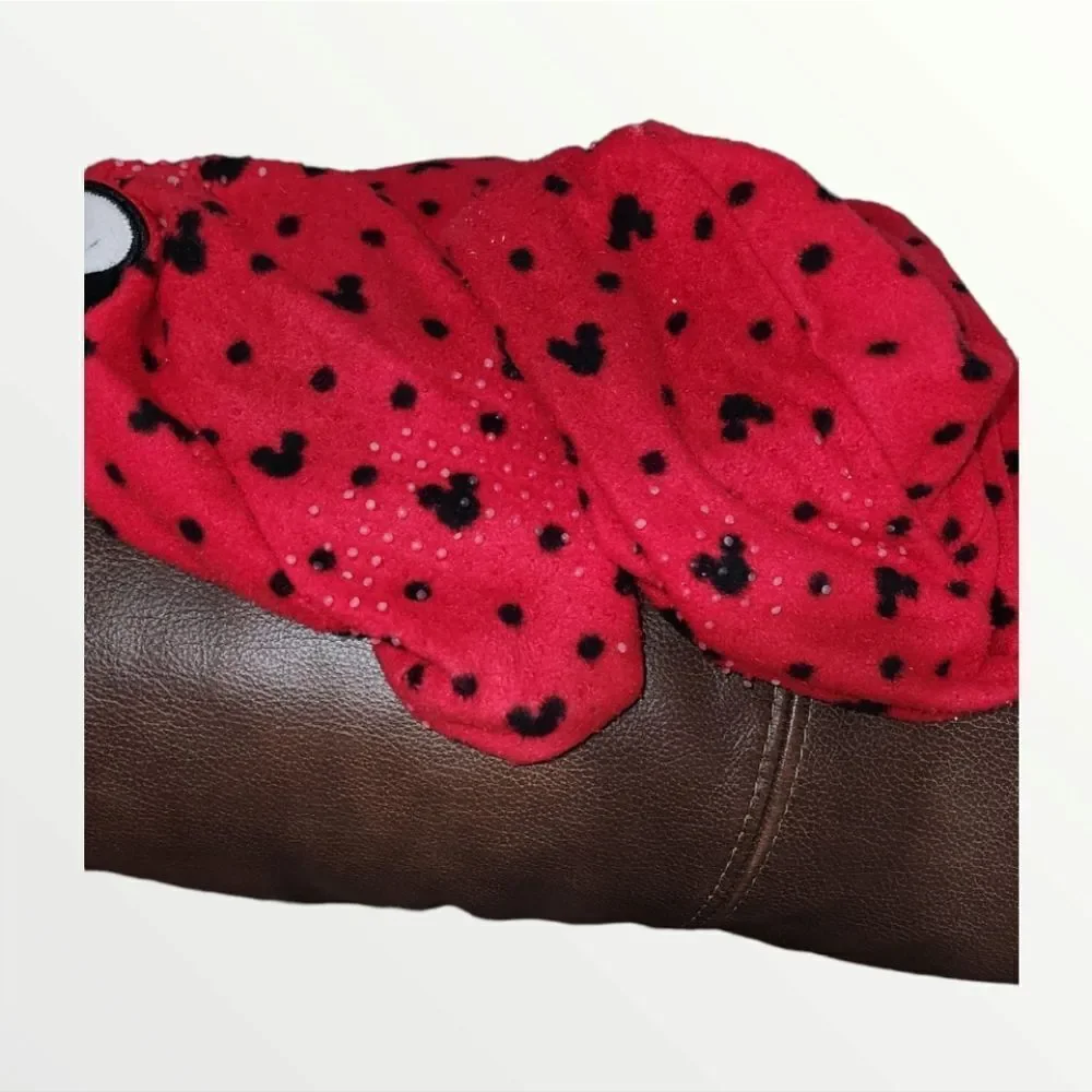 Disney Women's Pajamas Lounge Mickey Mouse Red & Black PJs  Sz XS